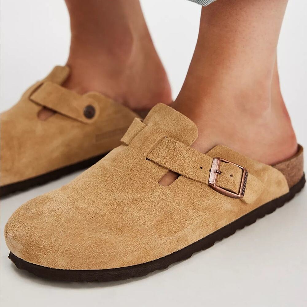 NEW Birkenstock Boston Slip-On Clogs Latte Cream
